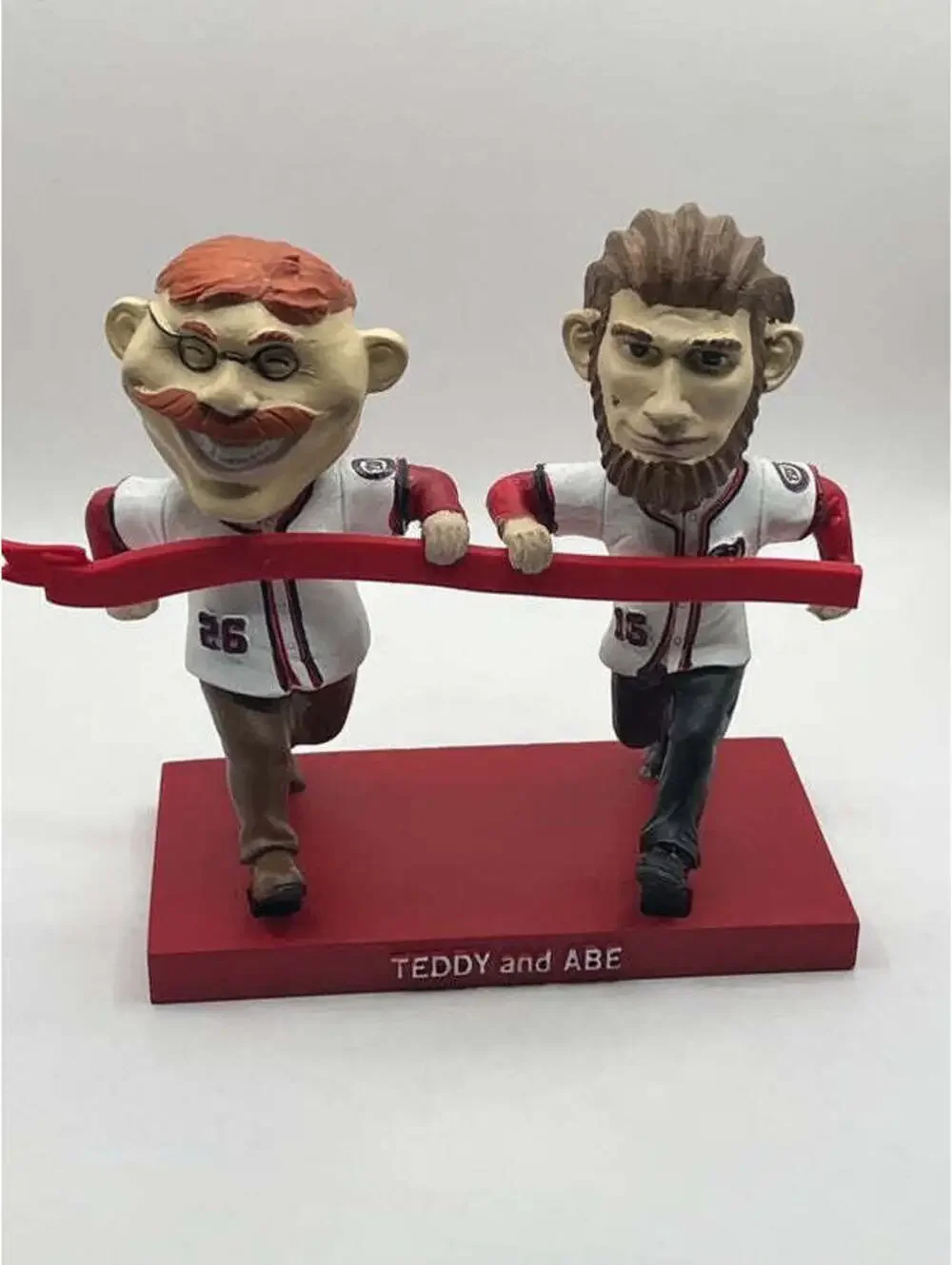 Washington Nationals President Race Teddy & Abe Bobblehead